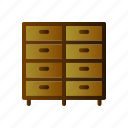 cabinet, chest, furniture, interior