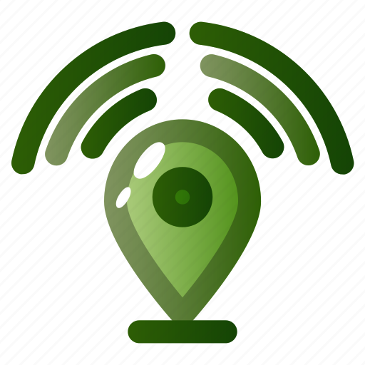 Destination, map, navigation, pin, signal icon - Download on Iconfinder