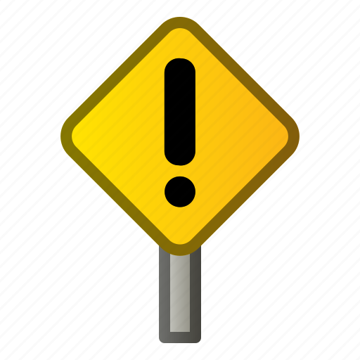 Alert, caution, construction, sign, warning icon - Download on Iconfinder
