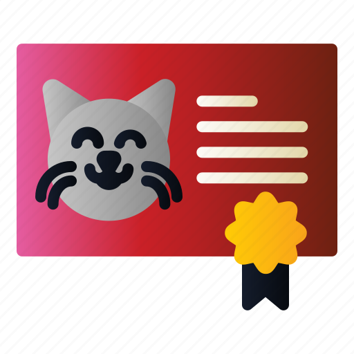 Animal, cat, certificate, pet, vaccine icon - Download on Iconfinder