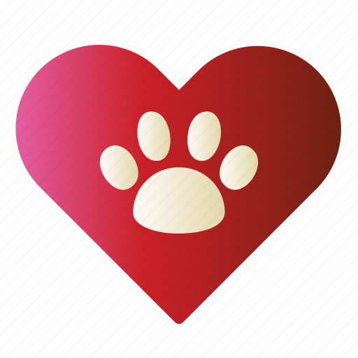 Clinic, love, paw, pet, veterinary icon - Download on Iconfinder