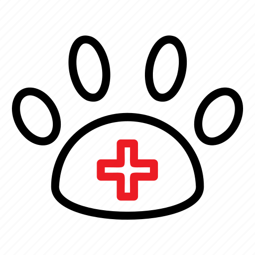 Care, clinic, medic, paw, veterinary icon - Download on Iconfinder