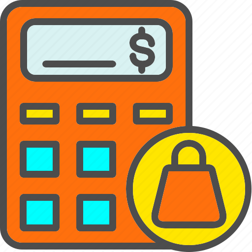Calculator, math, calculation, shopping, bag, online icon - Download on Iconfinder
