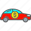 car, credit, currency, loan, money, transaction 