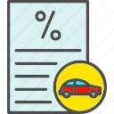 percentage, loan, percent, car, documents, contract, finance, trade