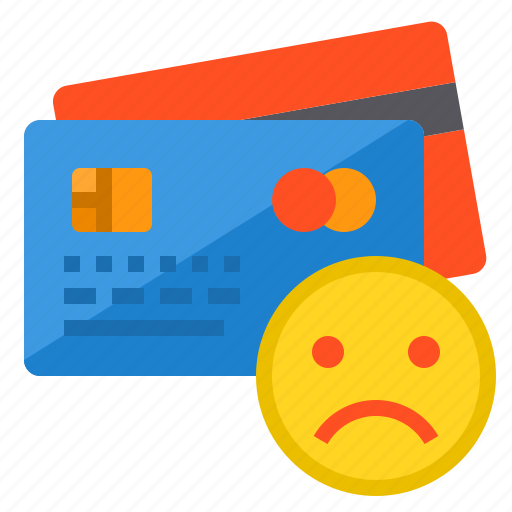 Banking, buy, credit card, money, payment, sad icon - Download on Iconfinder