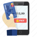 card, credit, mobile payment, online, pay, payment, safe