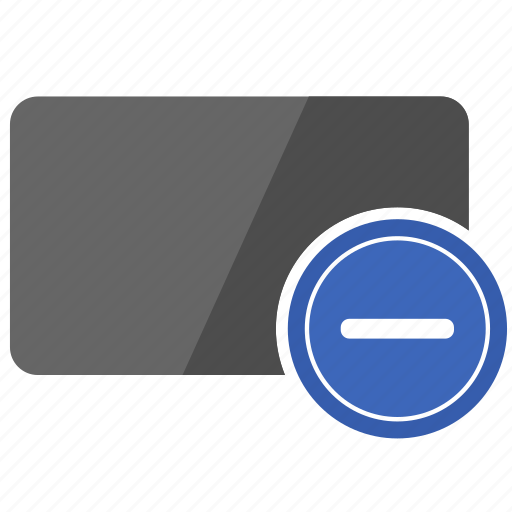 Card, credit, erase, minus, operation icon - Download on Iconfinder