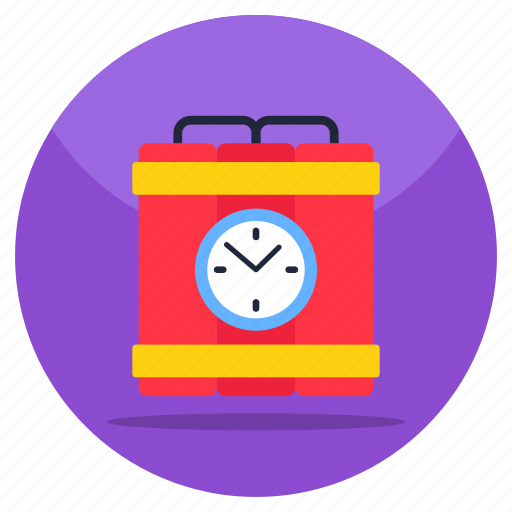 Time bomb, bombshell, dynamite, explosive material, bombard icon - Download on Iconfinder