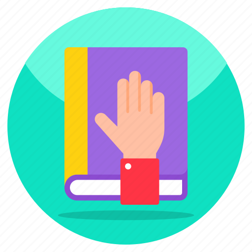 Oath book, booklet, handbook, guidebook, textbook icon - Download on Iconfinder
