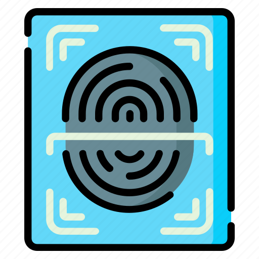 Crime, fingerprint, security, shield icon - Download on Iconfinder