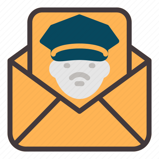 Mail, message, police, policeman, cop icon - Download on Iconfinder
