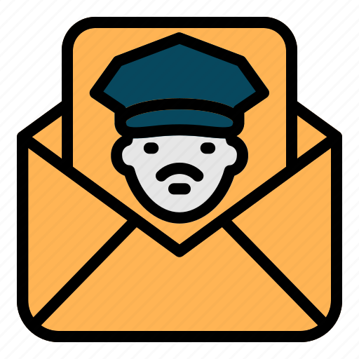 Mail, message, police, policeman, cop icon - Download on Iconfinder