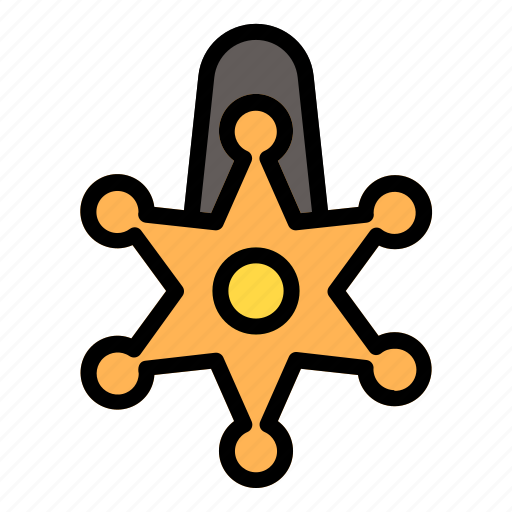 Sheriff, badge, marshall, cop, police icon - Download on Iconfinder