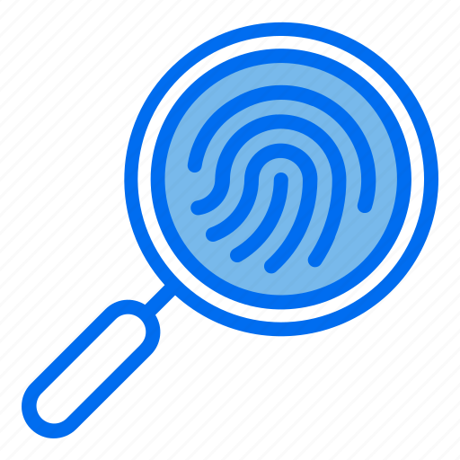 Find, fingerprint, magnifying, crime, evidence icon - Download on Iconfinder
