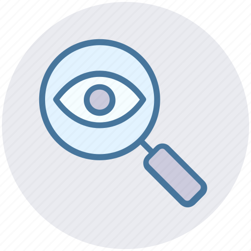 Crime, eye, magnifier, magnifier eye, search, security icon - Download on Iconfinder