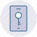 key lock, mobile, mobile code, mobile secure, password 