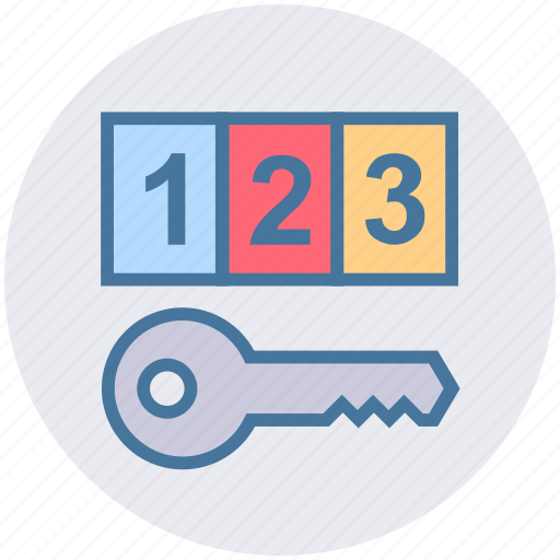 Digital key, digital security, key, numeric code, pin code, security concept icon - Download on Iconfinder