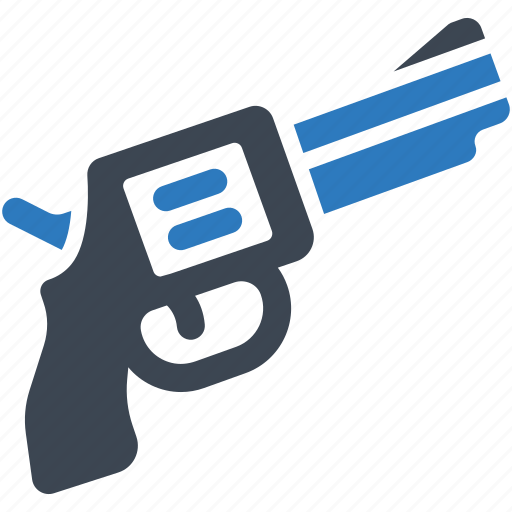 Gun, pistol, weapon, revolver, shooting, military, police icon - Download on Iconfinder