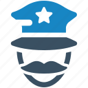 badge, avatar, law, security, crime, guard, police