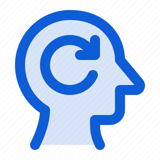 Refresh, mind, thinking, reload, refreshment, head icon - Download on Iconfinder