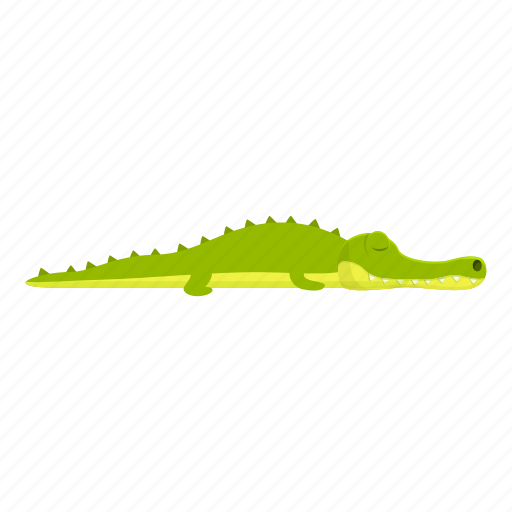 Sleeping, crocodile, alligator, reptile icon - Download on Iconfinder