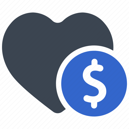 Charity, donation, love, heart, finance, money, dollar icon - Download on Iconfinder