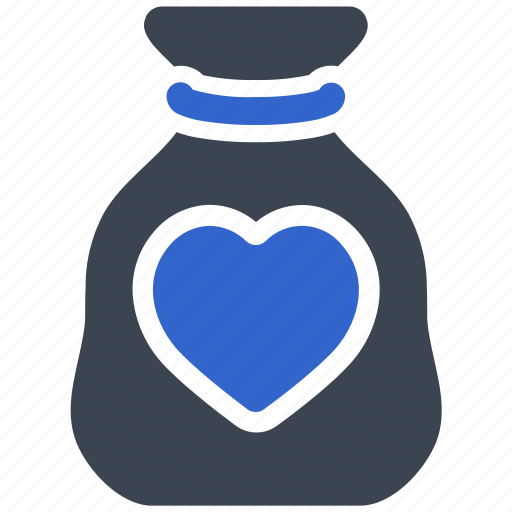 Crowd funding, funding, funds, money bag, heart, love icon - Download on Iconfinder