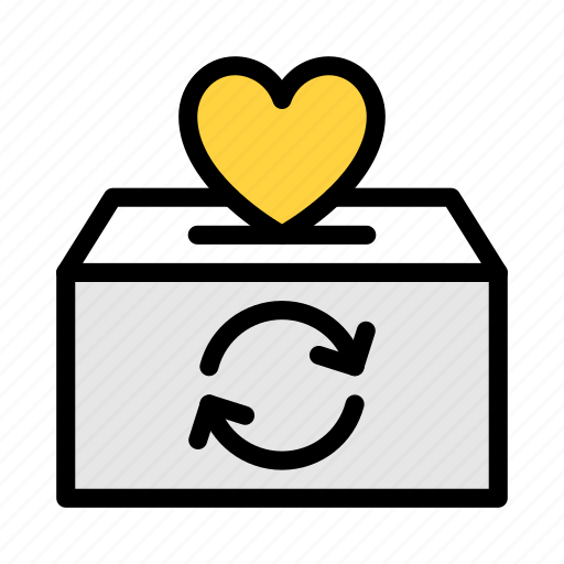 Donation, funding, box, charity, love icon - Download on Iconfinder