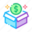 box, business, crowdfunding, financial, package, site, web 