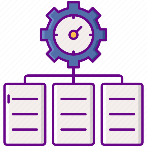 Clock, gear, project, timeline icon - Download on Iconfinder