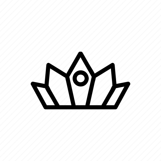 Contour, crown, princess, queen, royal icon - Download on Iconfinder