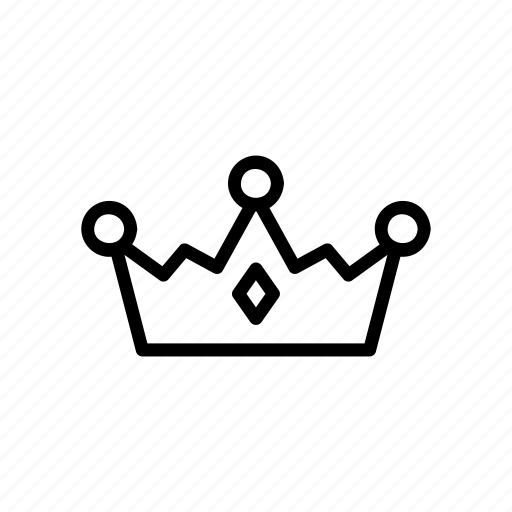 Contour, crown, decoration, princess, royal, tiara icon - Download on Iconfinder