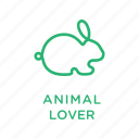 animal lover, bunny, rabbit, vegan