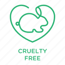 cruelty free, not tested on animals, vegan, rabbit 