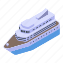 business, cartoon, cruise, isometric, ship, silhouette, water