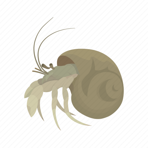 Animal, crustacean, hermit crab, invertebrate, sea creature, strawberry hermit crab icon - Download on Iconfinder
