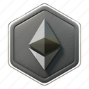 ethereum, badge, cryptocurrency, eth, crypto 