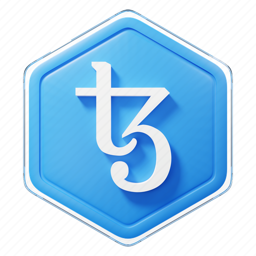 Tezos, xtz, badge, crypto, cryptocurrency 3D illustration - Download on Iconfinder