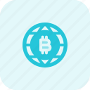 bitcoin, globe, money, crypto, currency