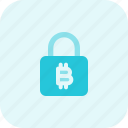 bitcoin, lock, money, crypto, currency