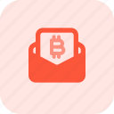 bitcoin, mail, money, crypto, currency