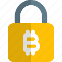 bitcoin, lock, money, crypto, currency