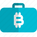 bitcoin, suitcase, money, crypto, currency