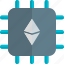 ethereum, chip, money, crypto, currency 
