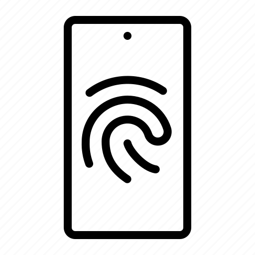 Fingerprint, phone, biometric, scan, id icon - Download on Iconfinder