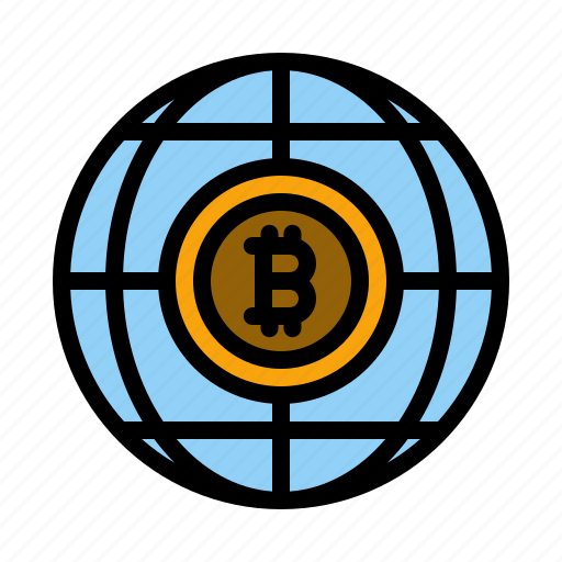 Crypto, bitcoin, world, cryptocurrency, network icon - Download on Iconfinder