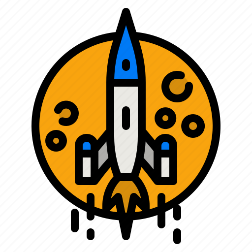 Rocket, fly, moon, transportation, space icon - Download on Iconfinder