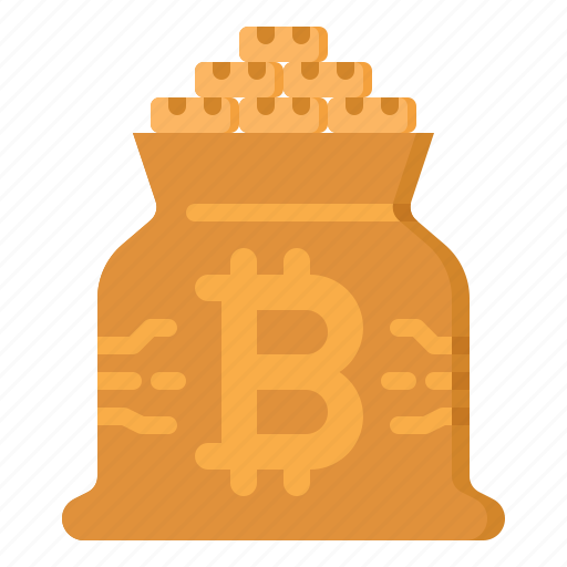 Bag, money, bitcoin, cryptocurrency, digital, coin icon - Download on Iconfinder