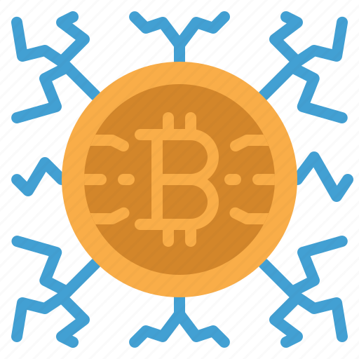 Bitcoin, lightning, network, crypto, currency, digital icon - Download on Iconfinder